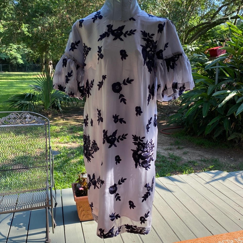 NWT Banana Republic Embroidered Floral Dress sz 6